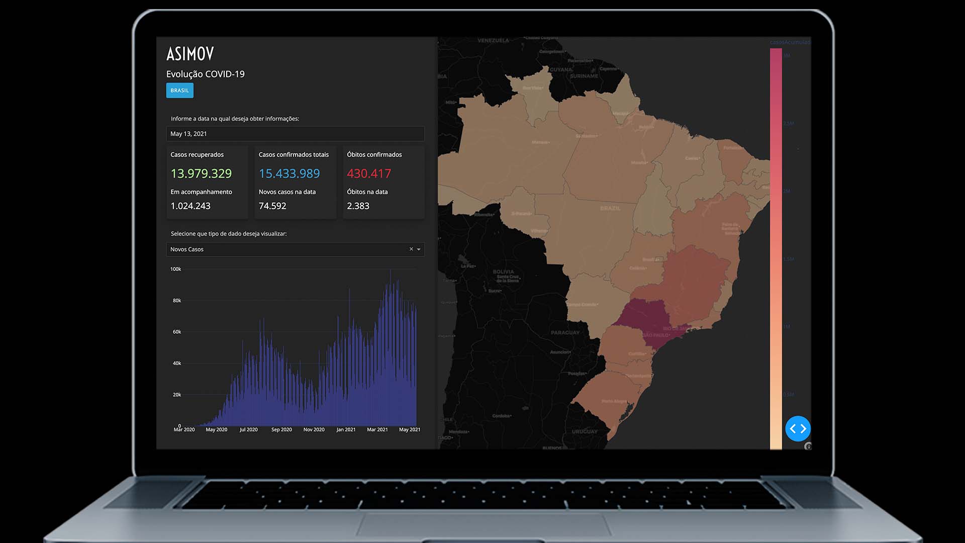 Mapa interativo com Python